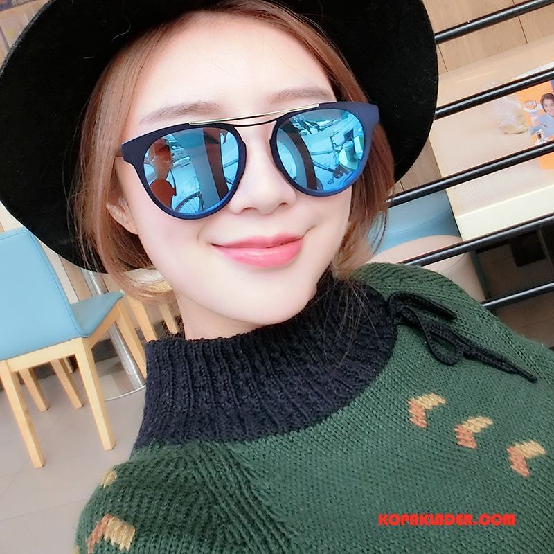 Dam Solglasögon Billig Färg Mode Kvinna Polariserande Ny Blå