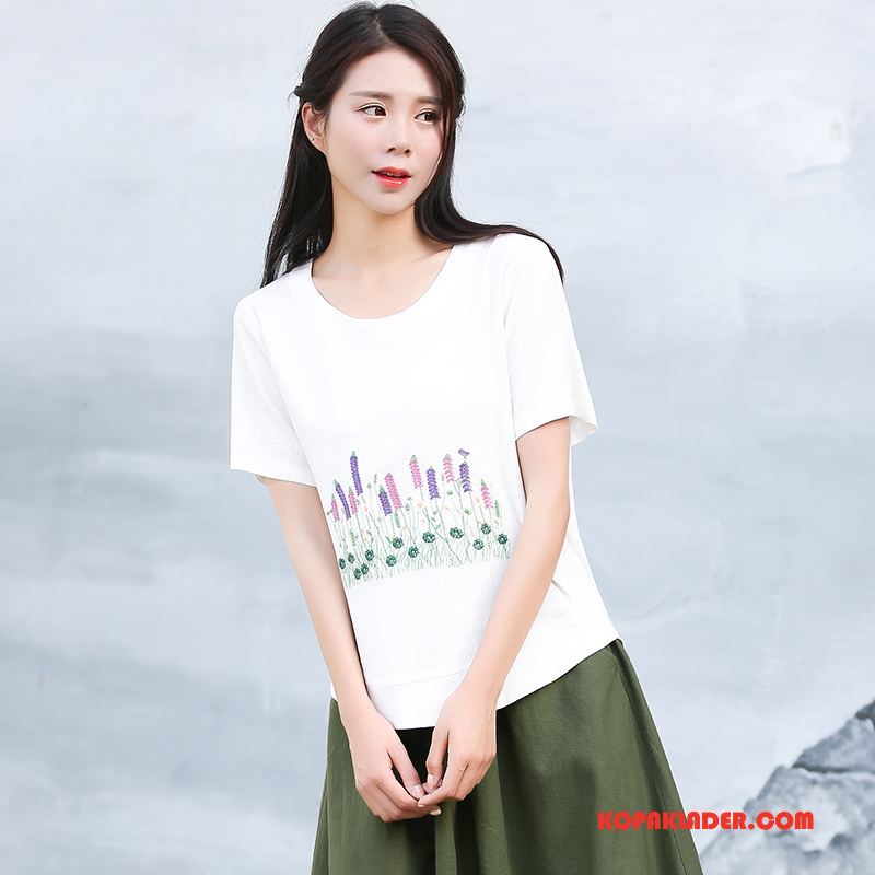 Dam T-shirts Till Salu Slim Fit Trend Ny Mode 2018 Vit