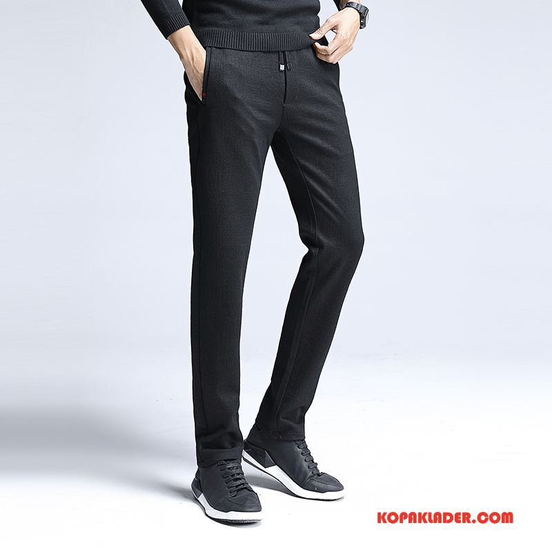 Herr Byxor Till Salu Stora Storlekar Spets Casual Byxor Tjock Slim Fit Svart Herr Byxor Till Salu Stora Storlekar Spets Casual Byxor Tjock Slim Fit Svart