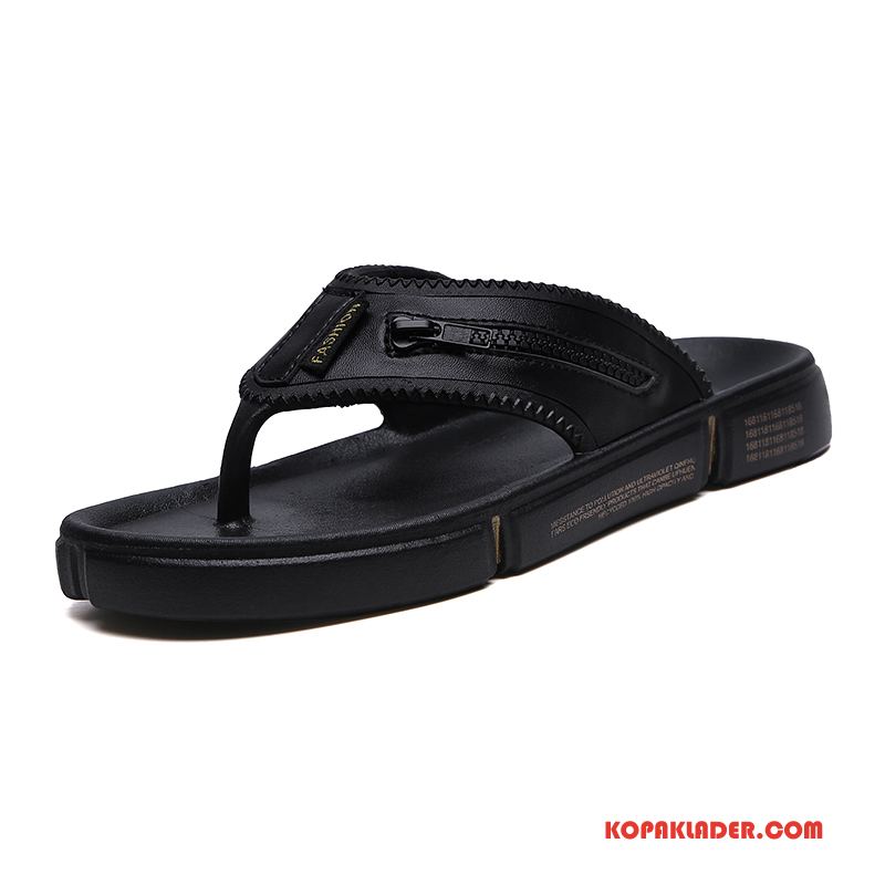 Herr Flip-flops Butik Personlighet Trend Flip Flops Sommar Sandaler Svart