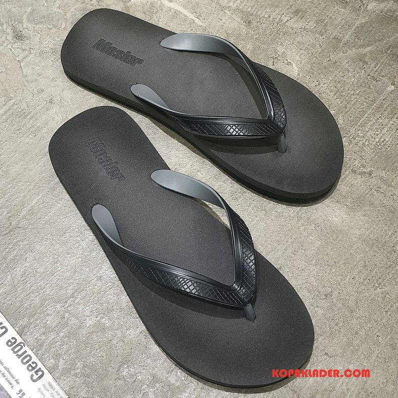 Herr Flip-flops Rea Trend Stranden Flip Flops Mode Sommar Svart