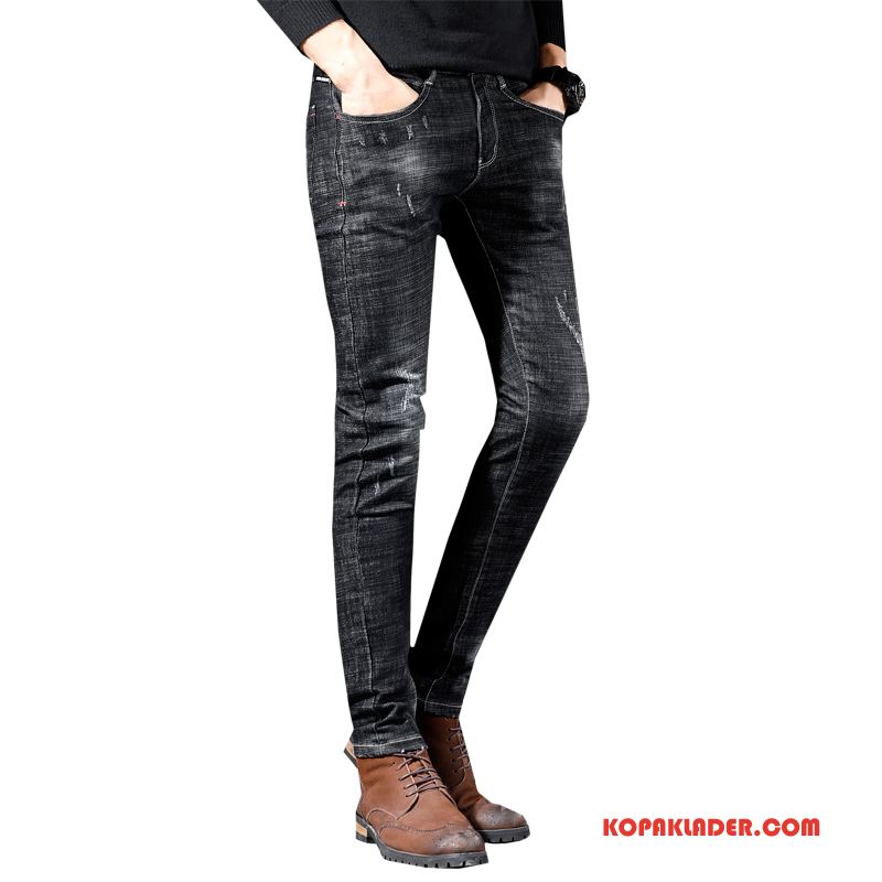 Herr Jeans Online Mode Byxor Denim Svart