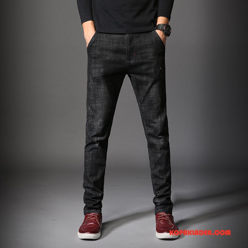 Herr Jeans Rea Slim Fit Personlighet Ny Denim Liten Svart